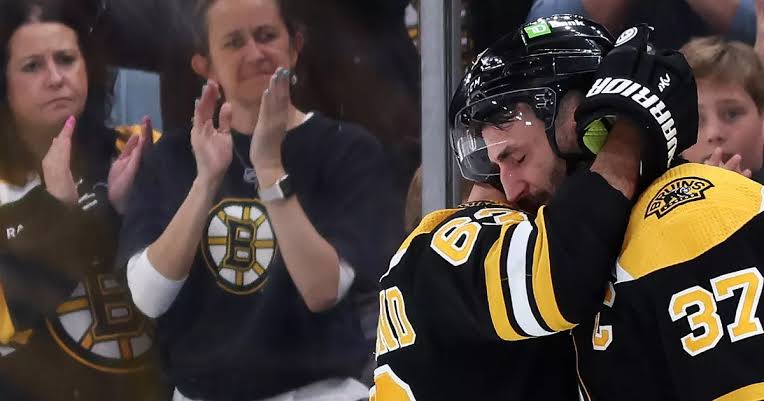 HEARTBREAK IN BOSTON: BRUINS LOSE BELOVED CAPTAIN PATRICE BERGERON TO SEASON-ENDING INJURY…..