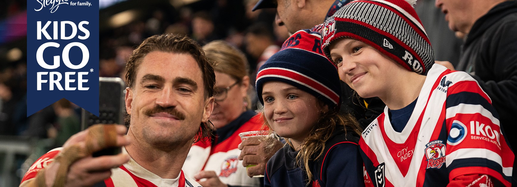 NEWS NOW: Kids Go Free at Sydney Roosters Games Thanks to Steggles…