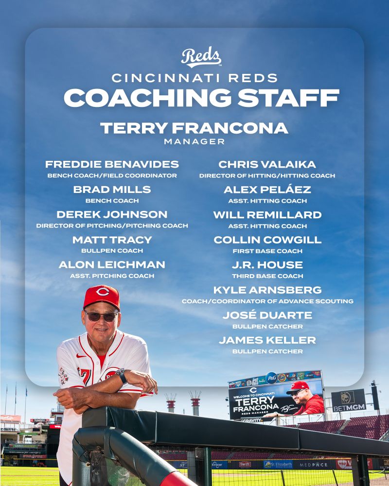 OFFICIAL: Cincinnati Reds Announce Full Coaching Staff for 2025 Season…