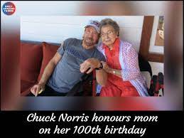 SAD NEWS:Actor Chuck Norris’ mother dead at 103 years old: ‘Light in our lives to GOD be the glory….read