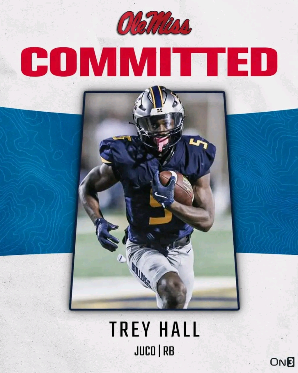 JUCO RB Trey Hall Chooses Ole Miss Over Alabama, Securing NIL Deal….Read More