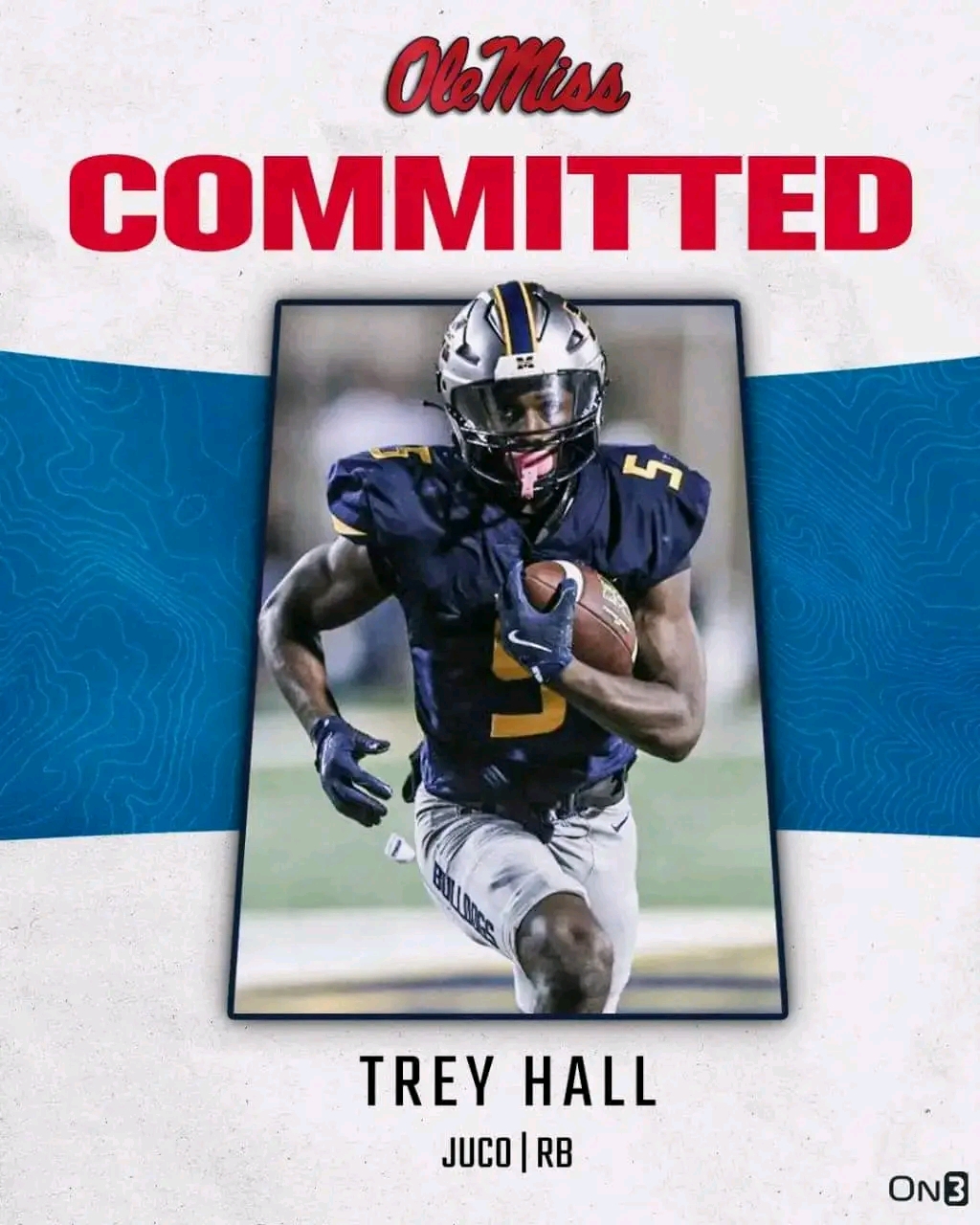 BREAKING: Highly-Touted JUCO RB Trey Hall Picks Ole Miss Over Alabama, Lands Lucrative NIL Deal…Read More