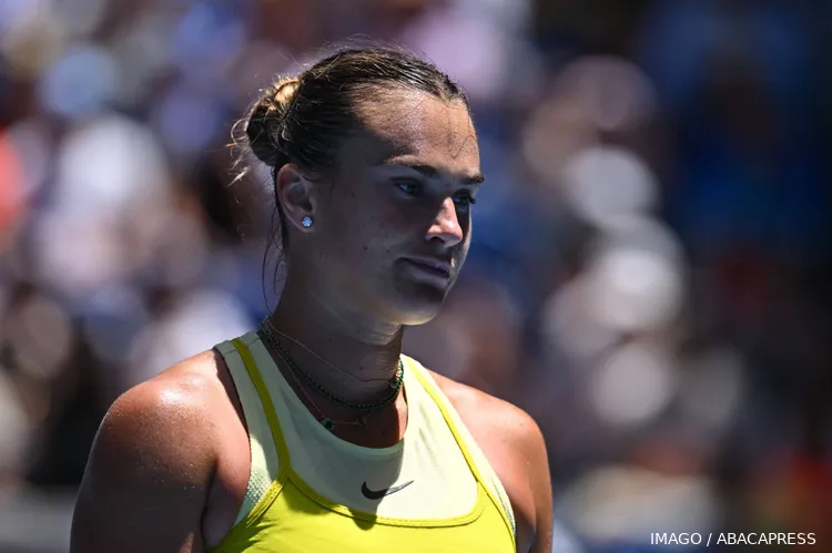 Sabalenka Scatter Racket for Ground After im Lose for…